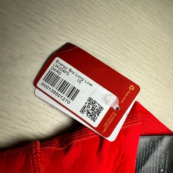 lululemon athletica Vibrant Red Sports Bra Lunar Edition - Picture 3 of 7